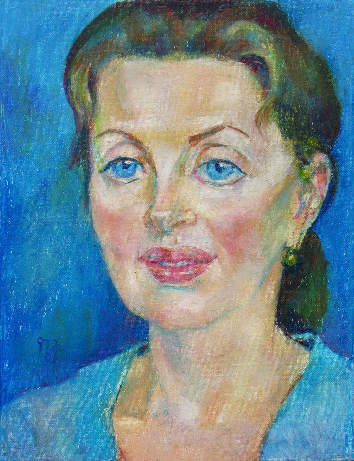 LENA , canvas, oil pastel, 35 � 27 cm, 2011



