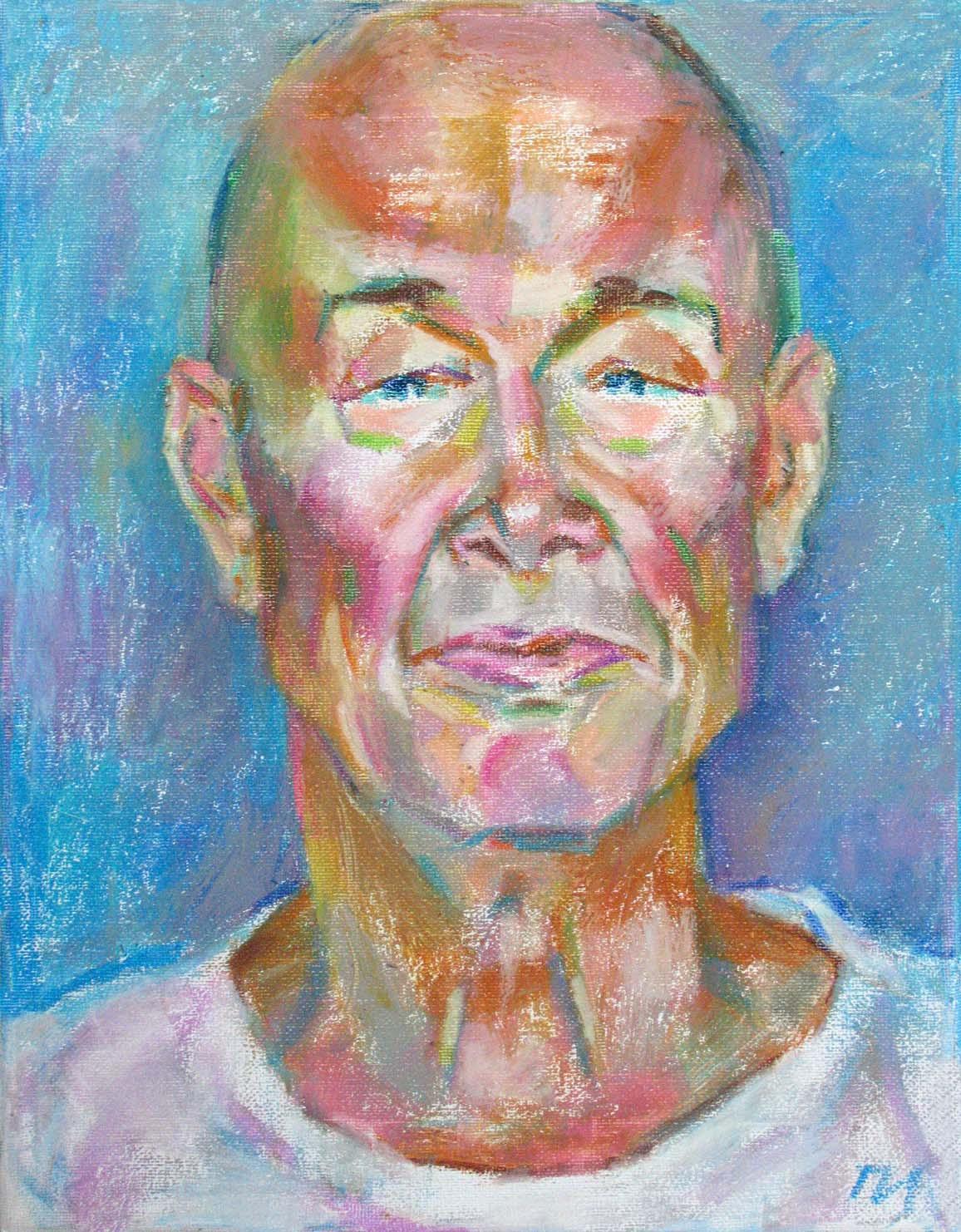 VLADIMIR , canvas, oil pastel, 35  27 cm, 2010



