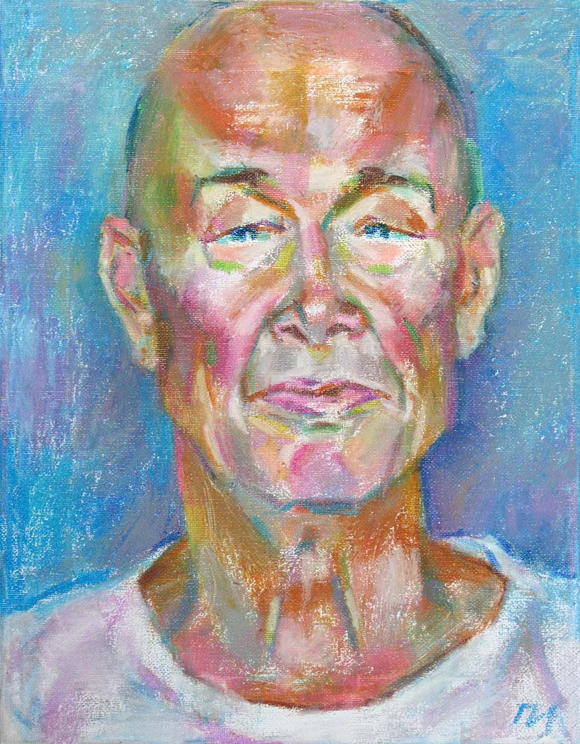 VLADIMIR , canvas, oil pastel, 35 � 27 cm, 2010



