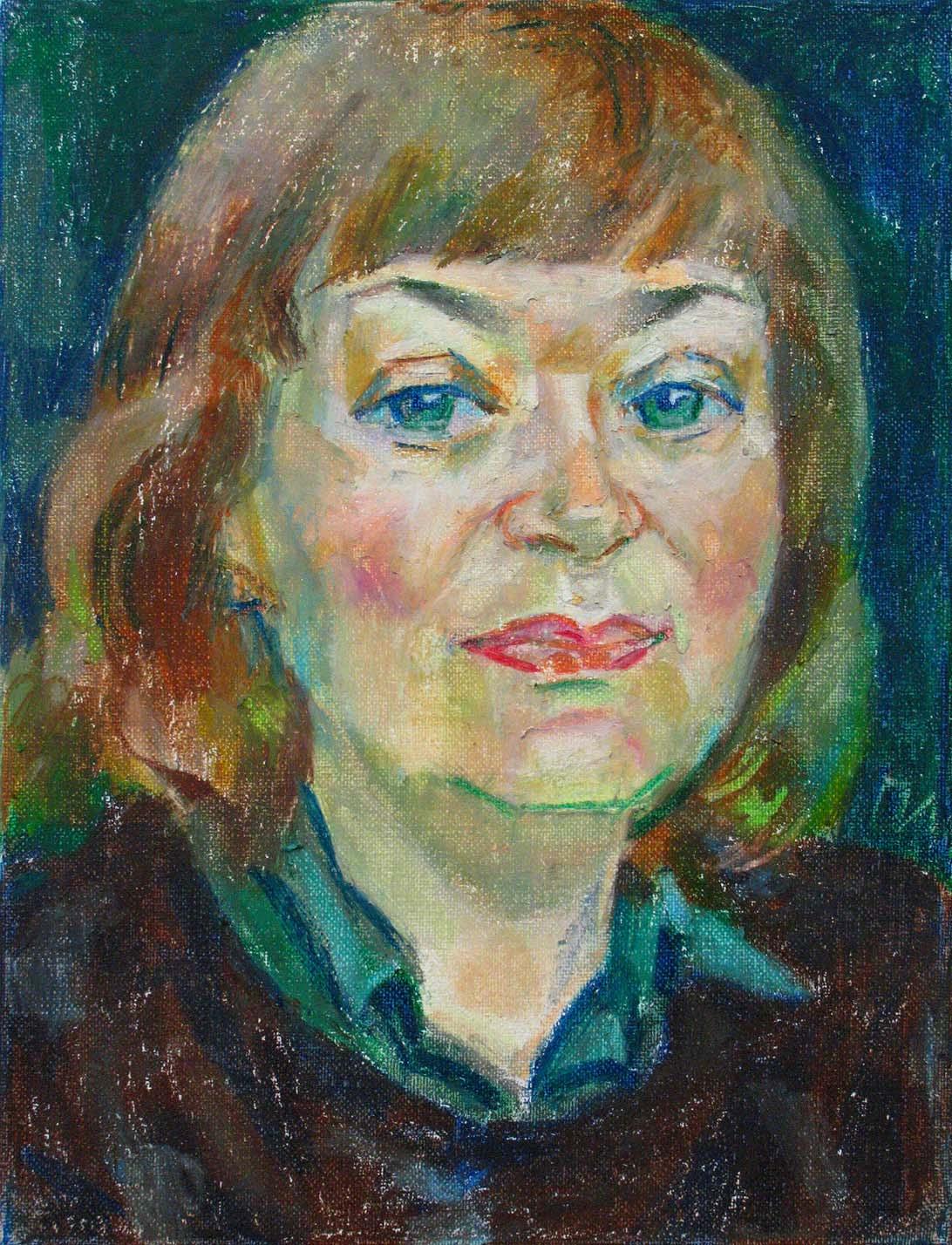 ZOYA , canvas, oil pastel, 35  27 cm, 2011



