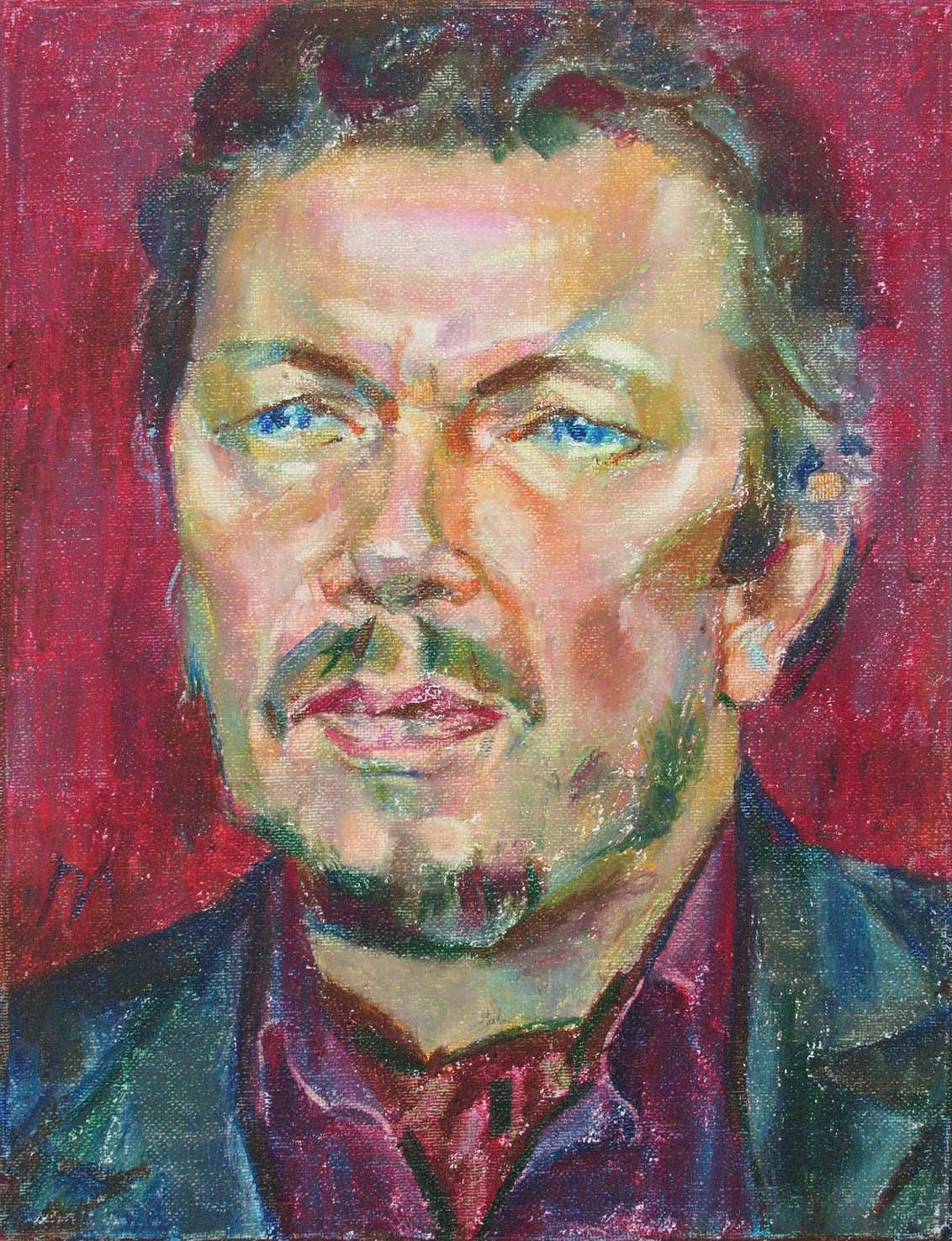 ANATOLY , canvas, oil pastel, 35  27 cm, 2011



