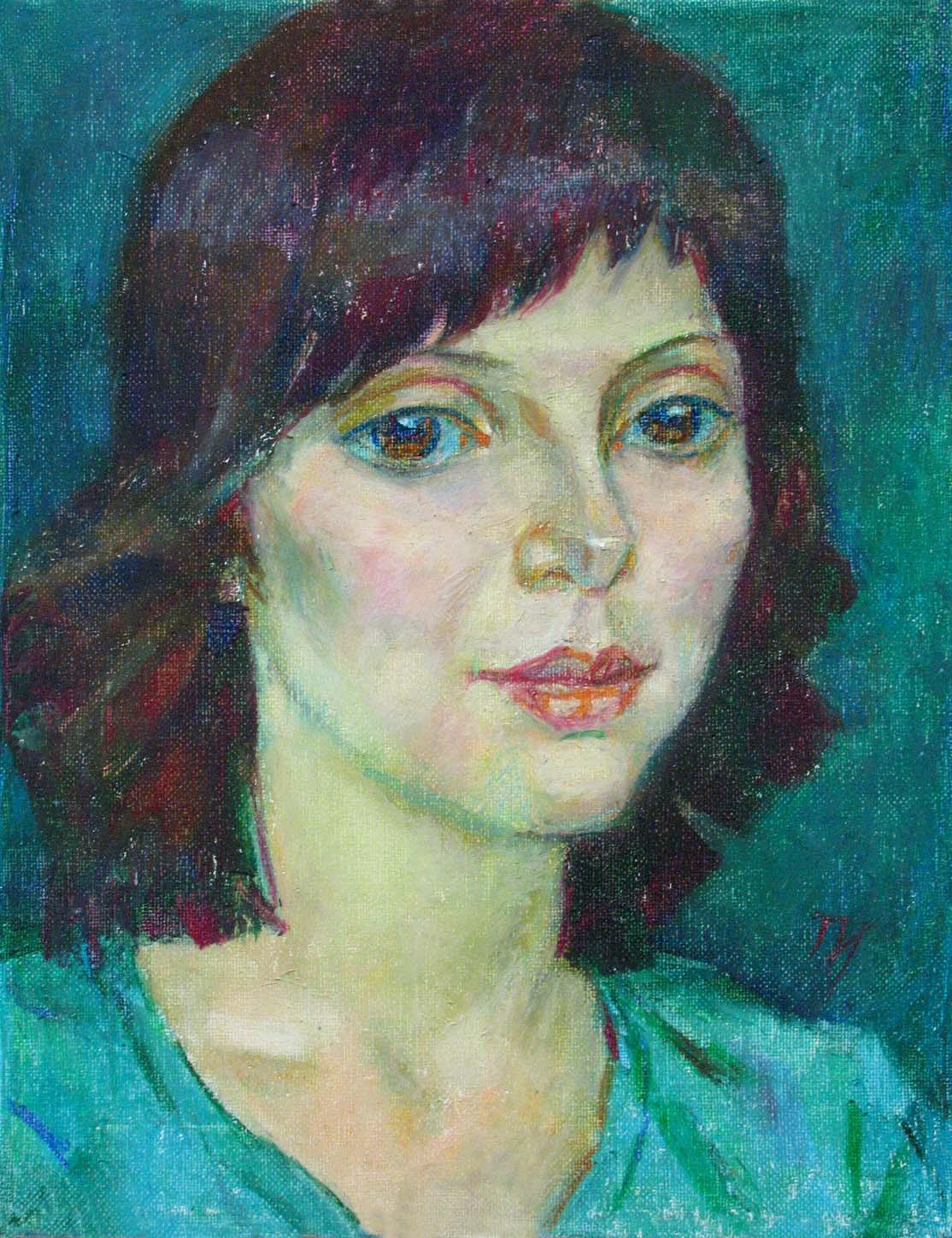 AURIKA , canvas, oil pastel, 35  27 cm, 2011



