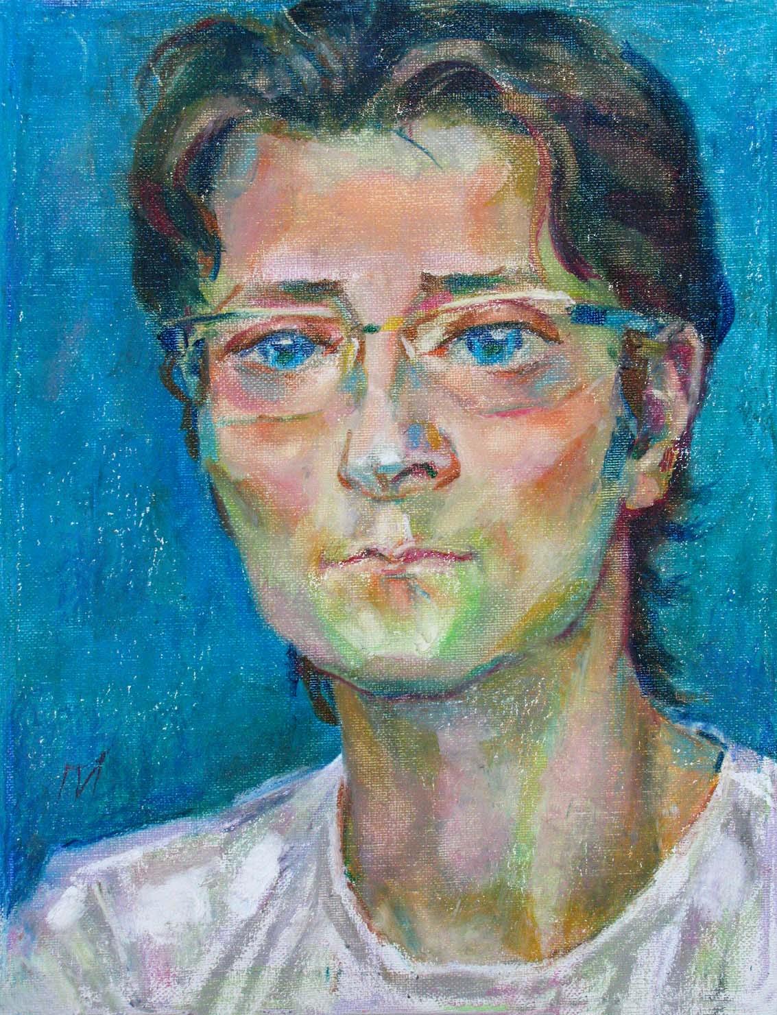 GEORGY , canvas, oil pastel, 35  27 cm, 2011



