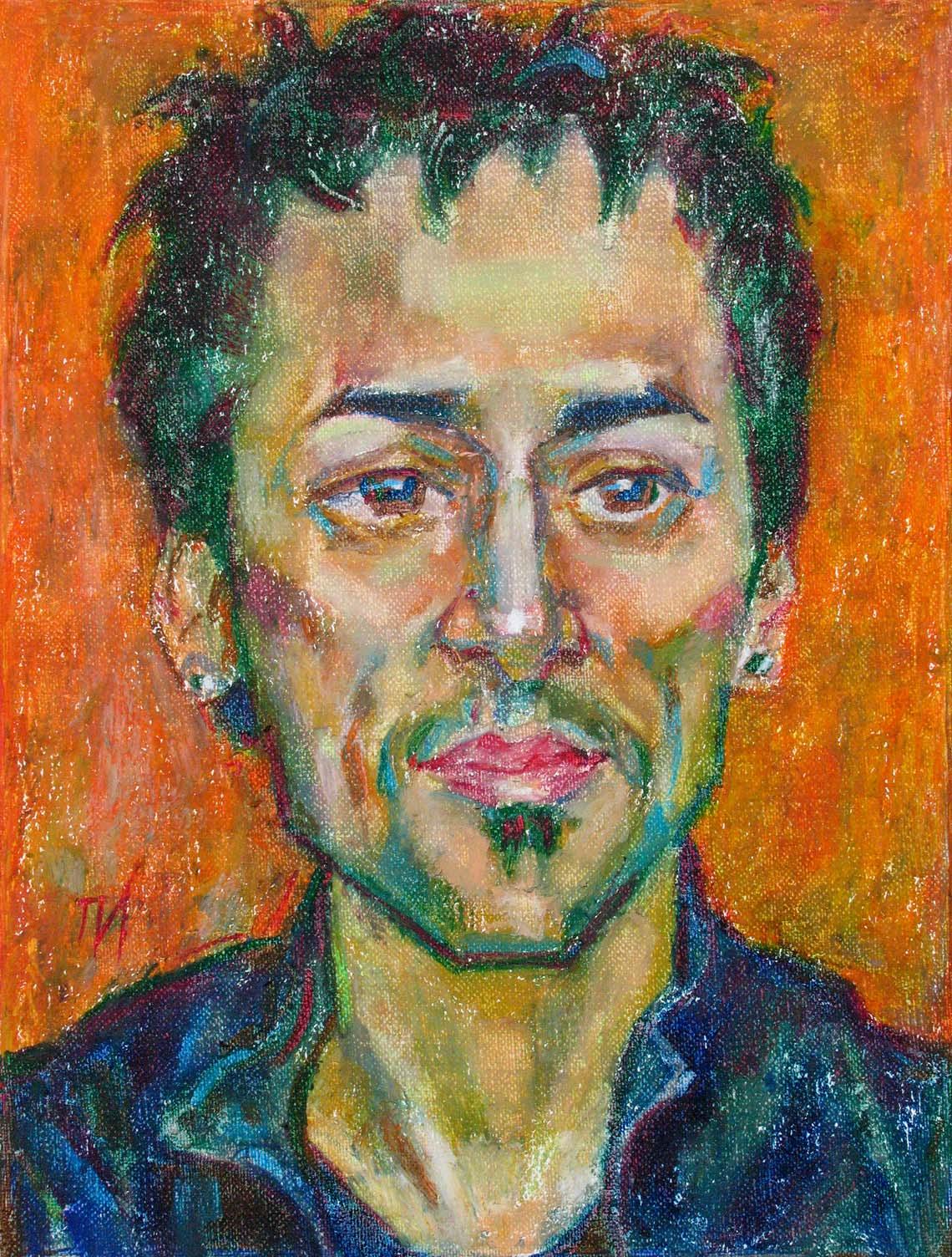 KADIR , canvas, oil pastel, 35 � 27 cm, 2011



