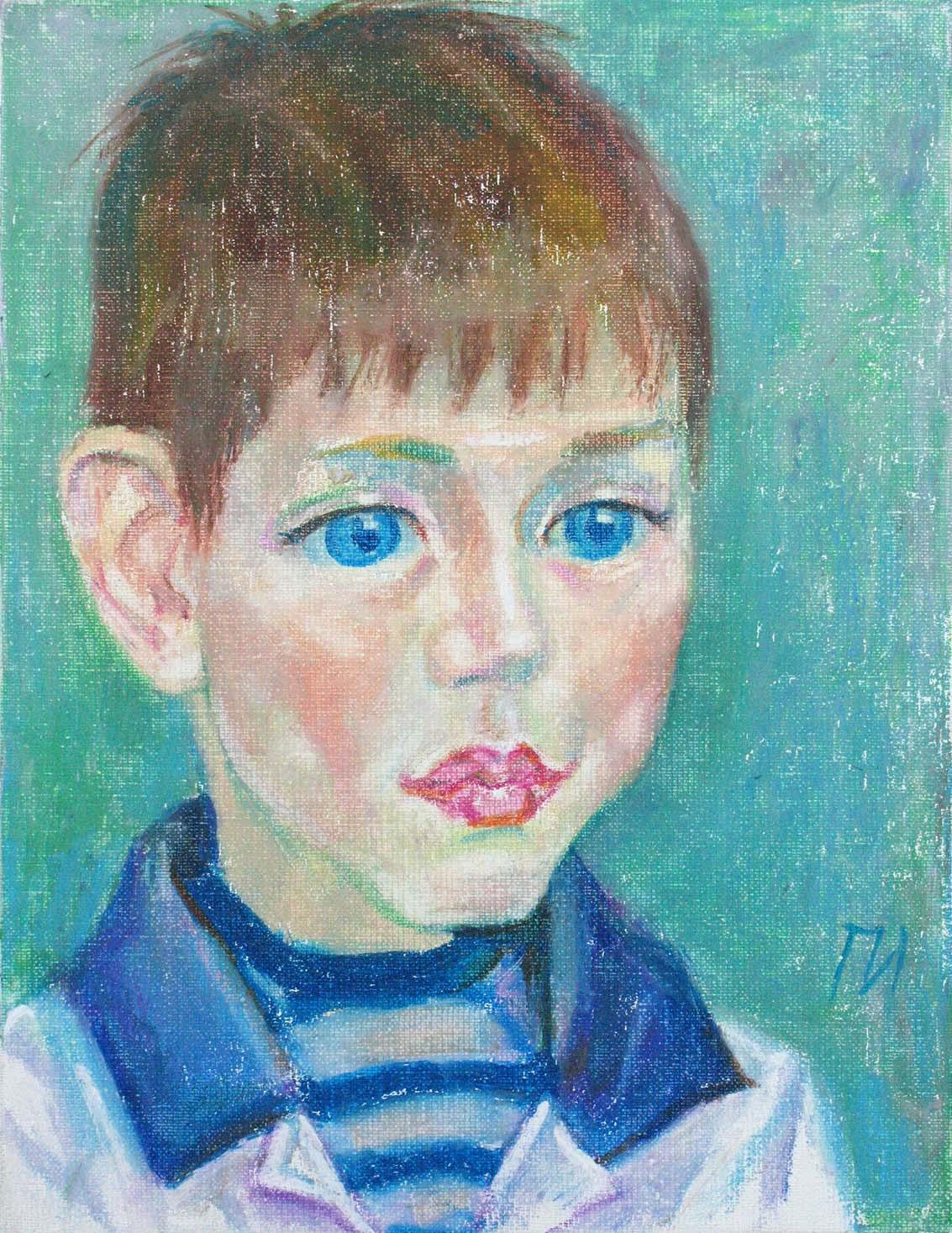 KIRILL , canvas, oil pastel, 35  27 cm, 2012



