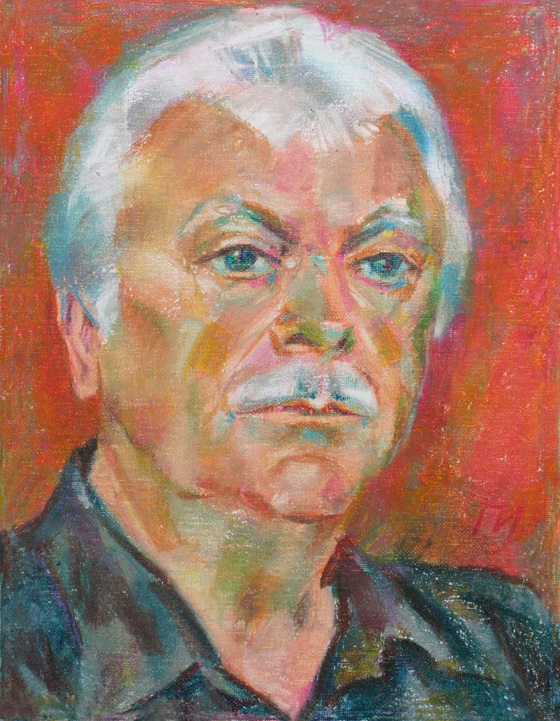 VLADIMIR, canvas, oil pastel, 35  27 cm, 2010



