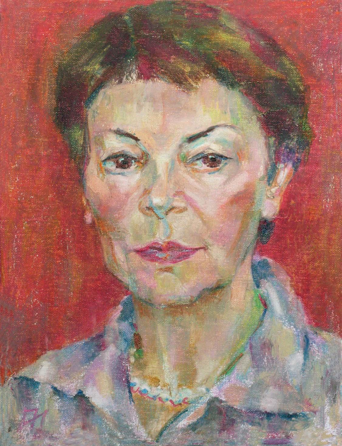 LERA, canvas, oil pastel, 35  27 cm, 2010



