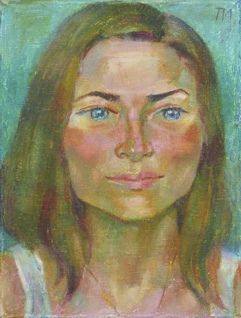 LENA, canvas, oil pastel, 35 � 27 cm, 2010



