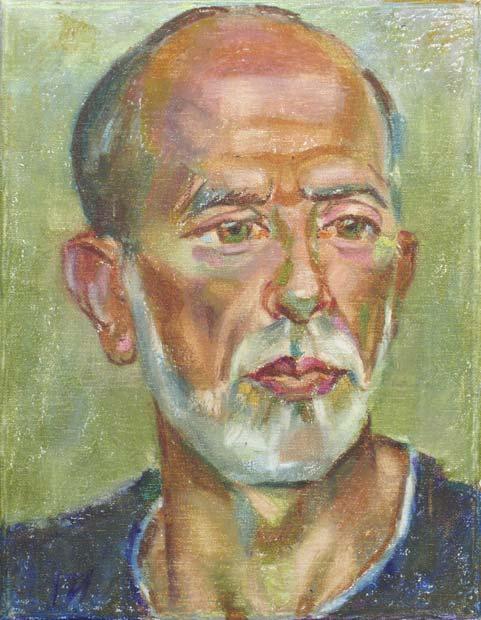ILYA, canvas, oil pastel, 35  27 cm, 2010



