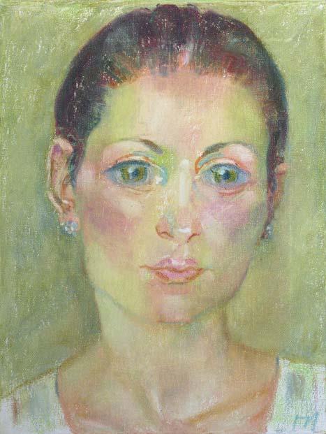 NADYA, canvas, oil pastel, 35 � 27 cm, 2010



