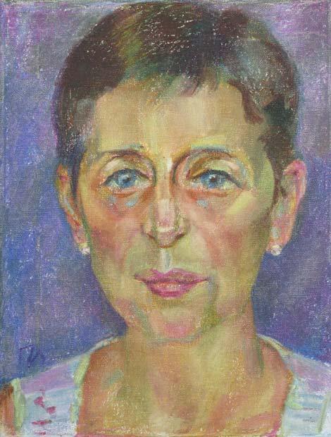 TANYA, canvas, oil pastel, 35  27 cm, 2010



