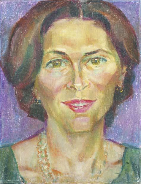 ELENA, canvas, oil pastel, 35 � 27 cm, 2010



