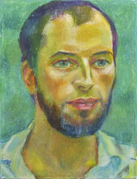 ANTON, canvas, oil pastel, 35  27 cm, 2010



