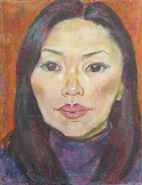 ALYONA, canvas, oil pastel, 35 � 27 cm, 2010



