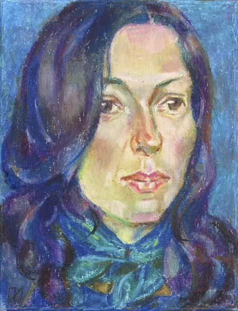 NATASHA, canvas, oil pastel, 35 � 27 cm, 2010



