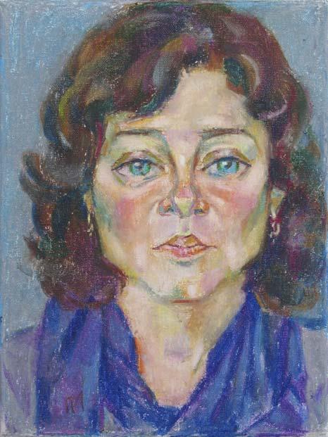 VARYA, canvas, oil pastel, 35  27 cm, 2010



