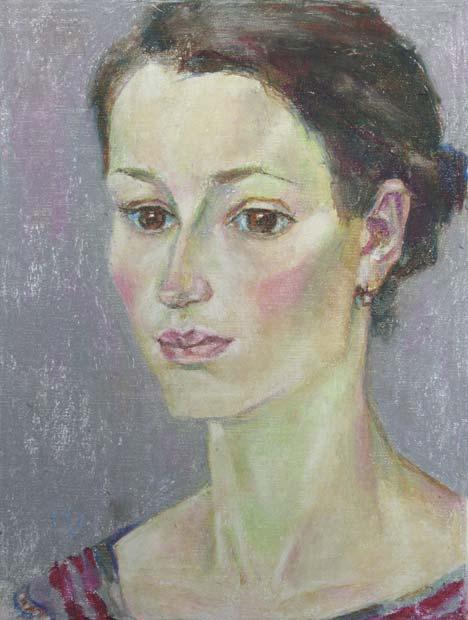 LISA, canvas, oil pastel, 35  27 cm, 2010



