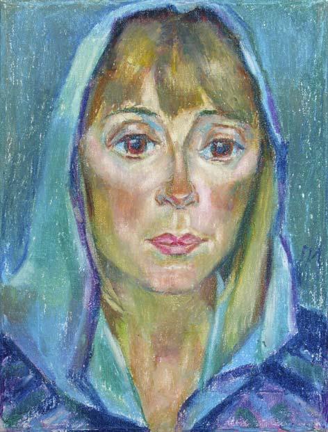 FAINA, canvas, oil pastel, 35  27 cm, 2010



