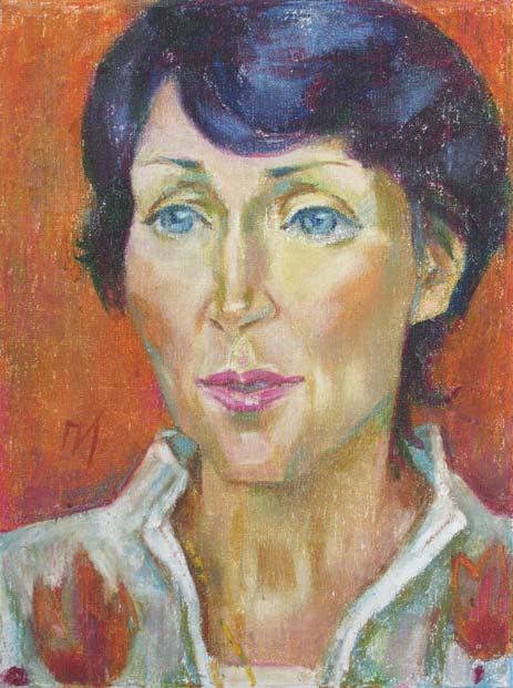 TATYANA , canvas, oil pastel, 35 � 27 cm, 2010



