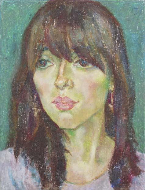 HELEN , canvas, oil pastel, 35  27 cm, 2010




