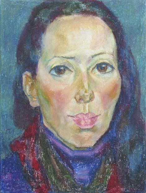 TATYANA , canvas, oil pastel, 35 � 27 cm, 2010



