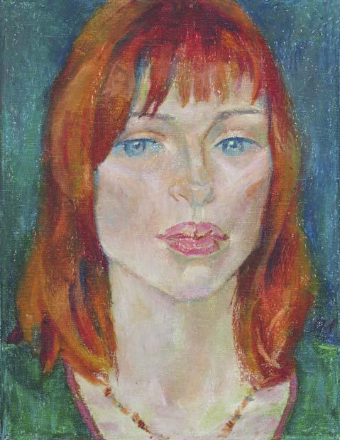 MARYA , canvas, oil pastel, 35  27 cm, 2010



