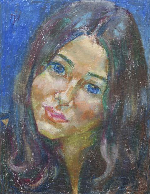 SASHA , canvas, oil pastel, 35  27 cm, 2010



