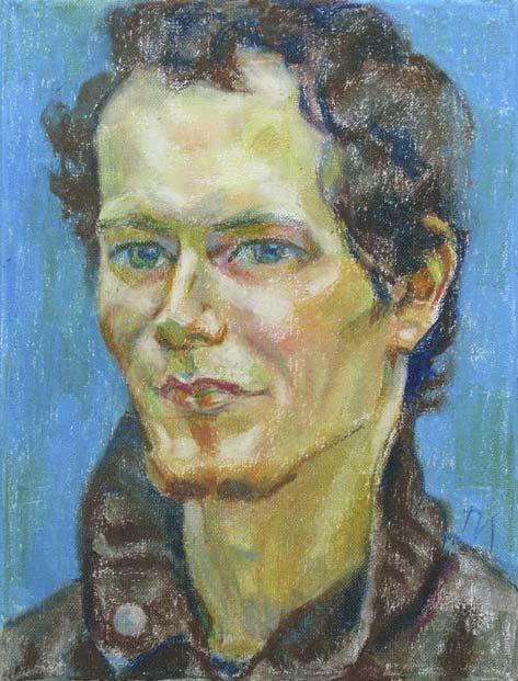 VLADIMIR , canvas, oil pastel, 35 � 27 cm, 2010




