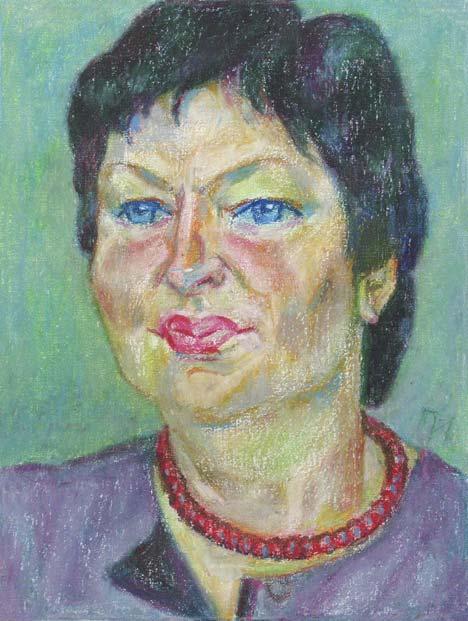 TANYA , canvas, oil pastel, 35 � 27 cm, 2010



