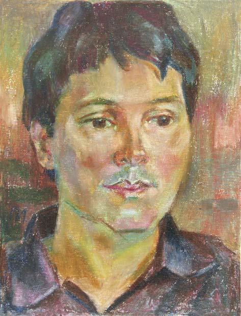 IVAN , canvas, oil pastel, 35  27 cm, 2010



