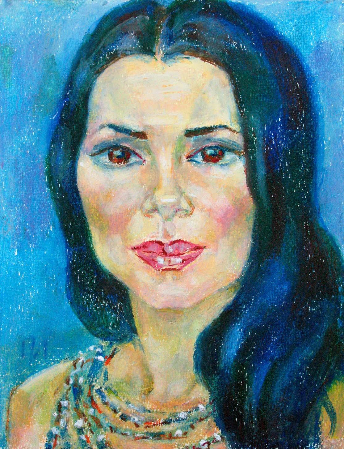 ALIYA , paper, oil pastel, 35  27 cm, 2011



