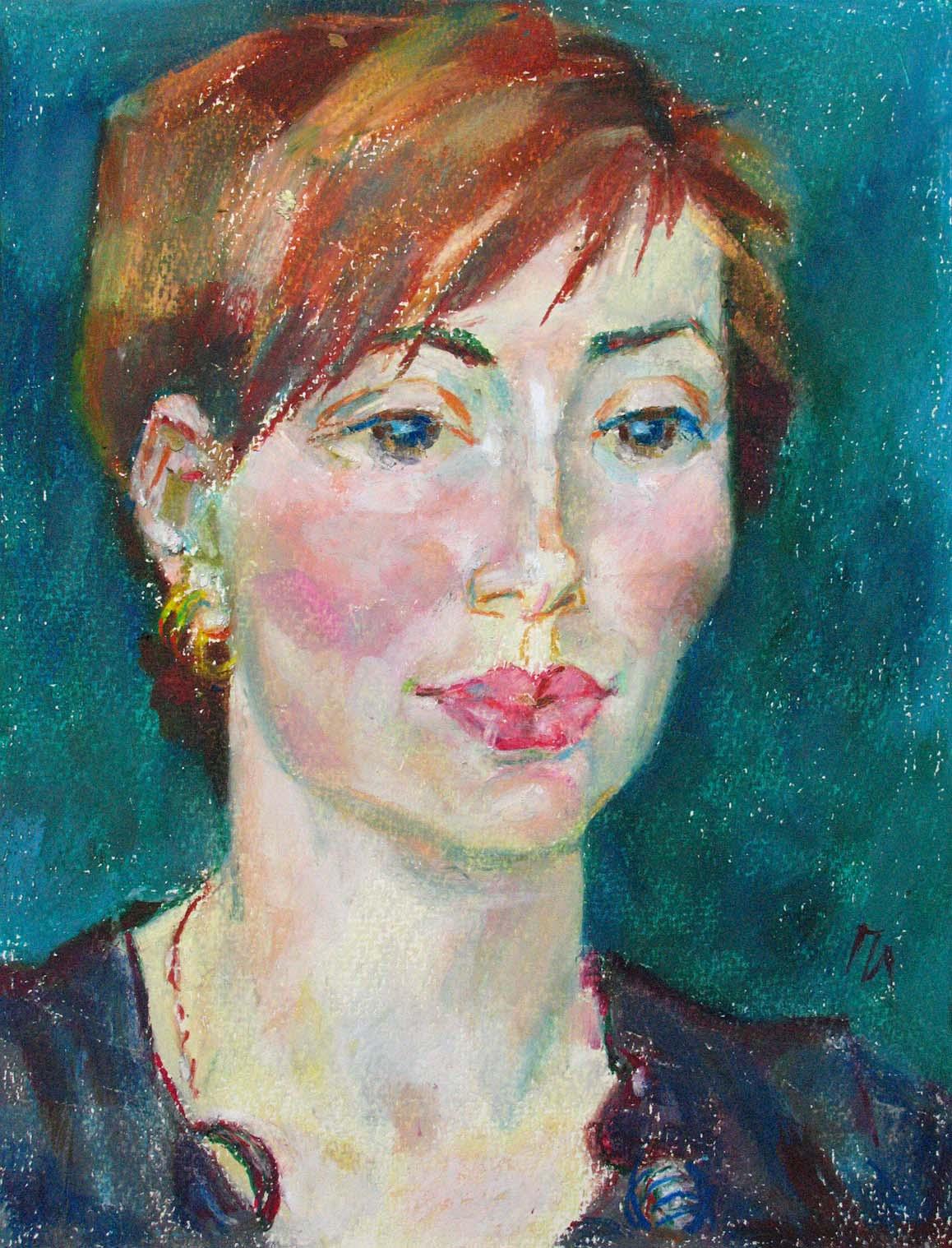 MARIYA , paper, oil pastel, 35 � 27 cm, 2011




