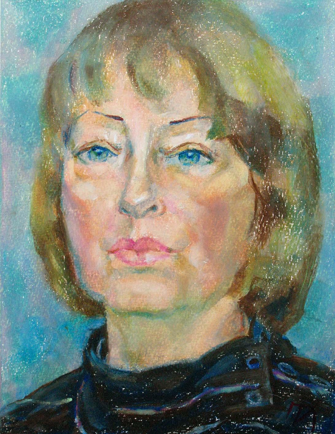 TANYA , paper, oil pastel, 35 � 27 cm, 2011



