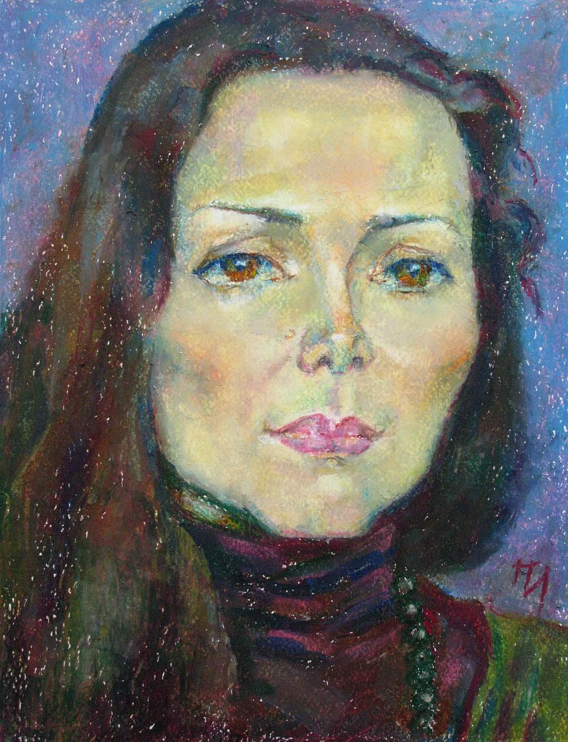 ANNA , paper, oil pastel, 35  27 cm, 2011




