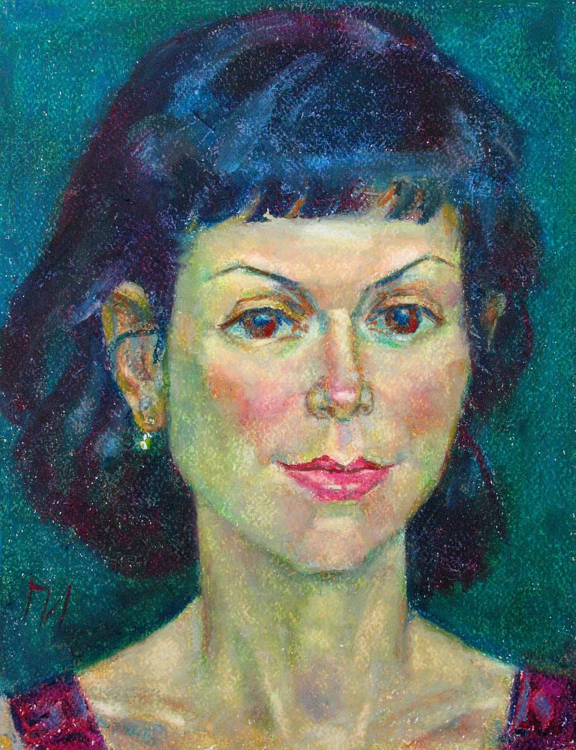 NATALYA , paper, oil pastel, 35  27 cm, 2011



