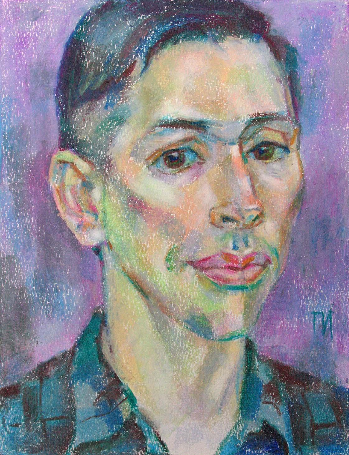 ANDREY , paper, oil pastel, 35  27 cm, 2011



