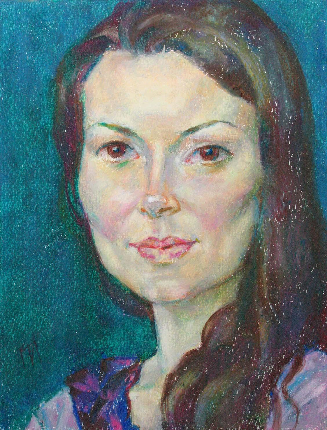 ANJELA , paper, oil pastel, 35  27 cm, 2011



