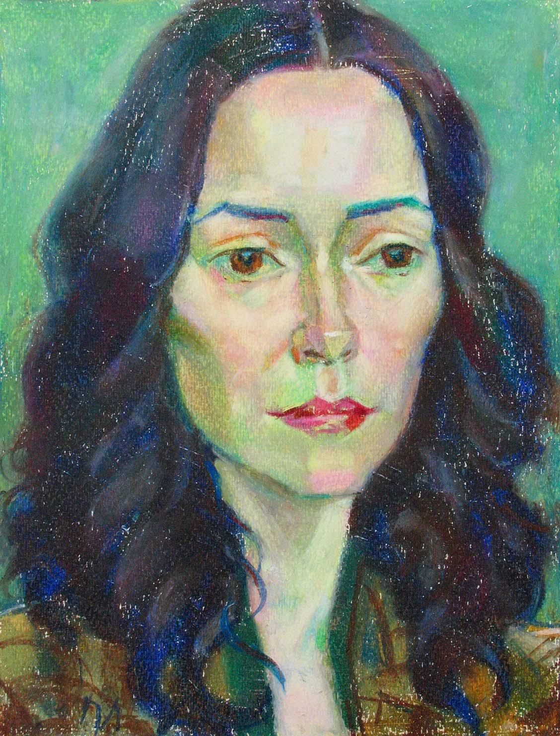 LIDIYA , paper, oil pastel, 35  27 cm, 2011



