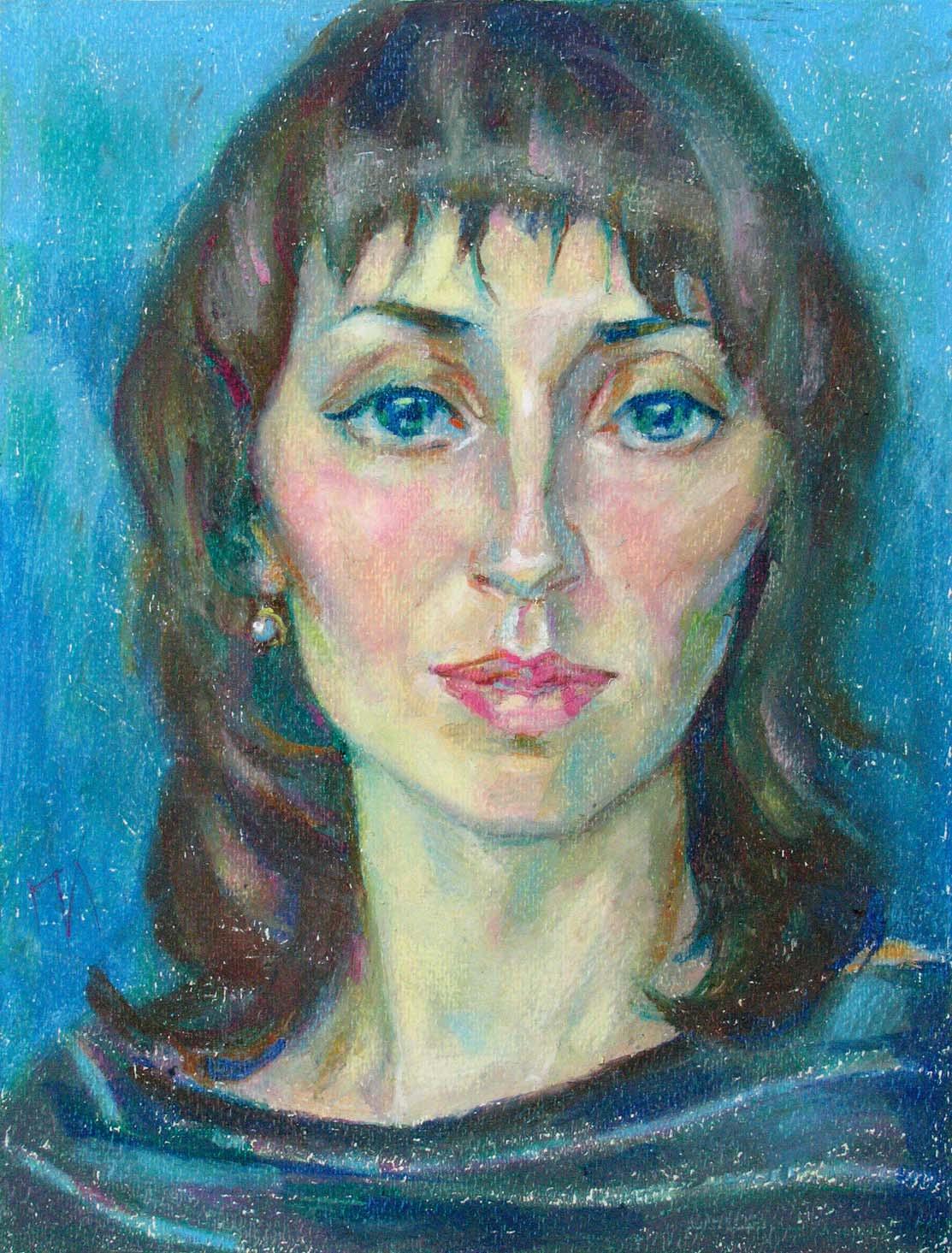 ANNA , paper, oil pastel, 35  27 cm, 2011



