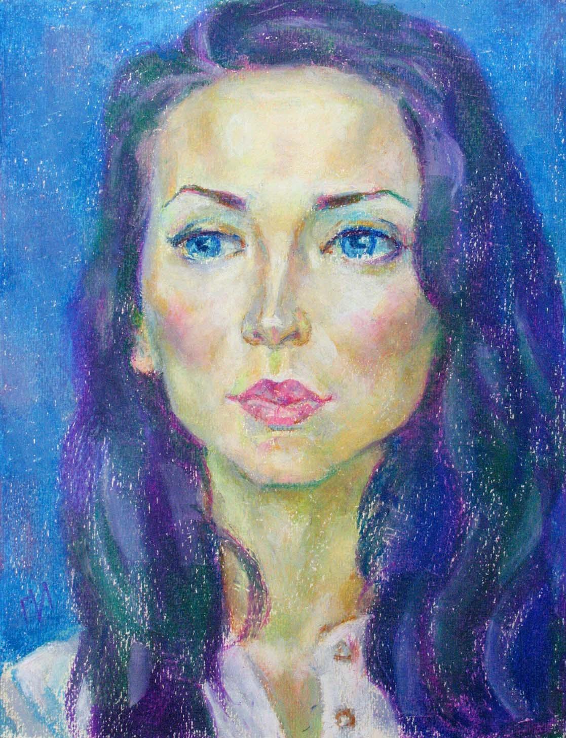 ALYONA , paper, oil pastel, 35  27 cm, 2011



