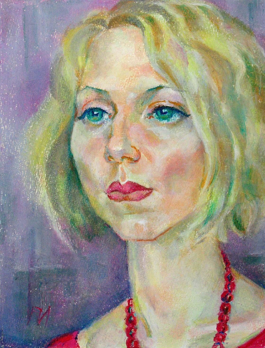 ALLA , paper, oil pastel, 35  27 cm, 2011



