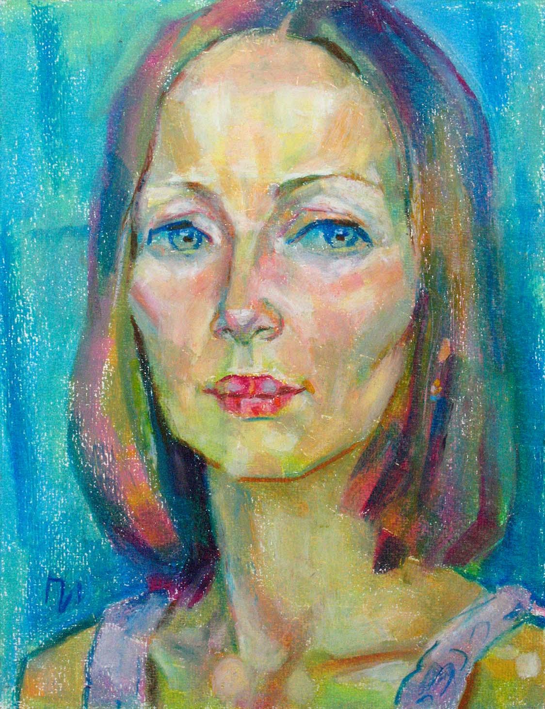 TATYANA , paper, oil pastel, 35  27 cm, 2011



