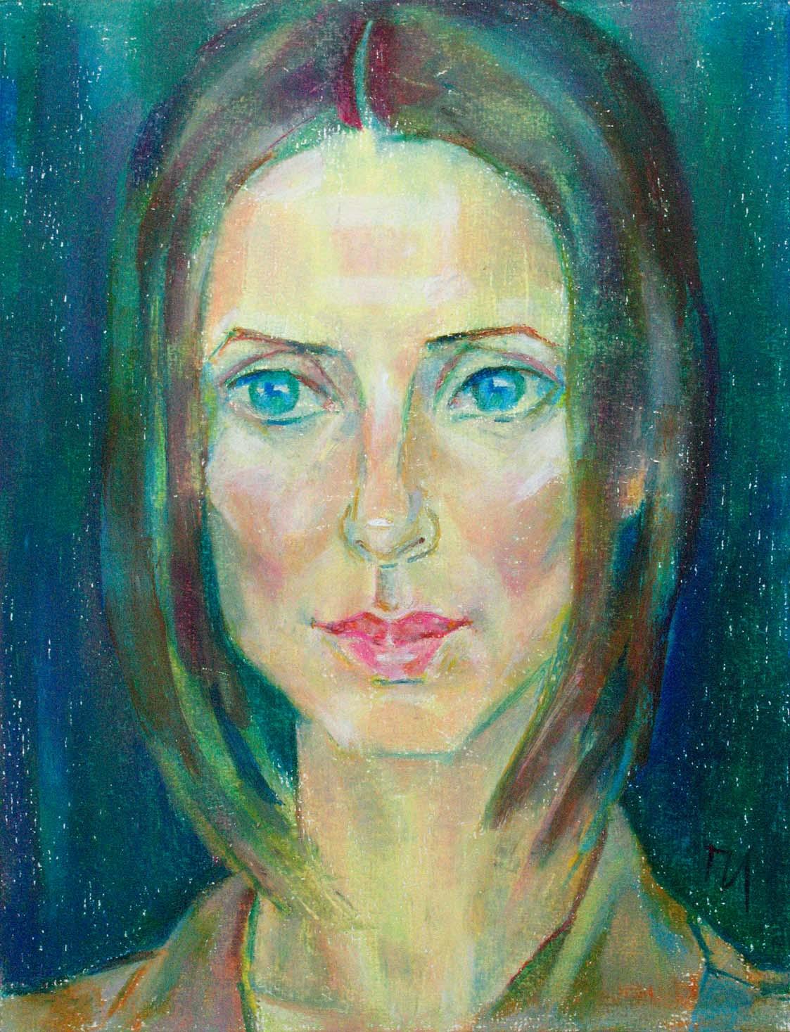 MARIYA , paper, oil pastel, 35  27 cm, 2011



