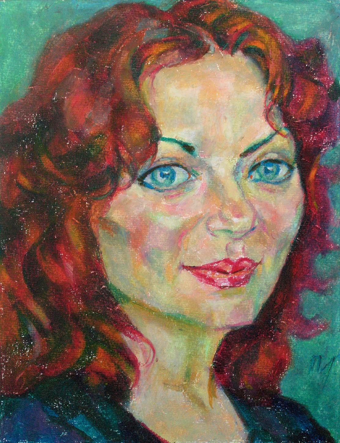 NATASHA , paper, oil pastel, 35  27 cm, 2011



