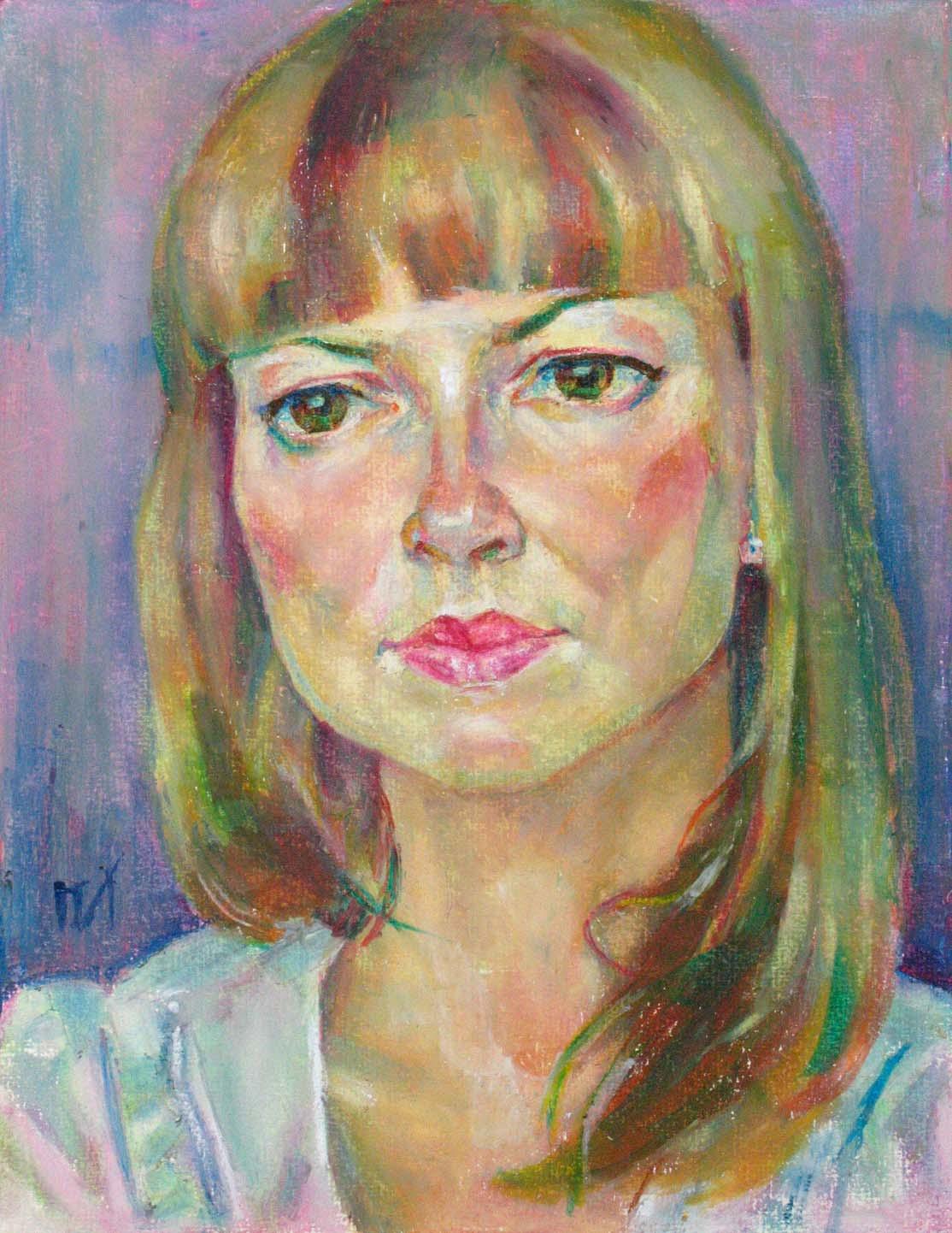 MARINA , paper, oil pastel, 35  27 cm, 2011



