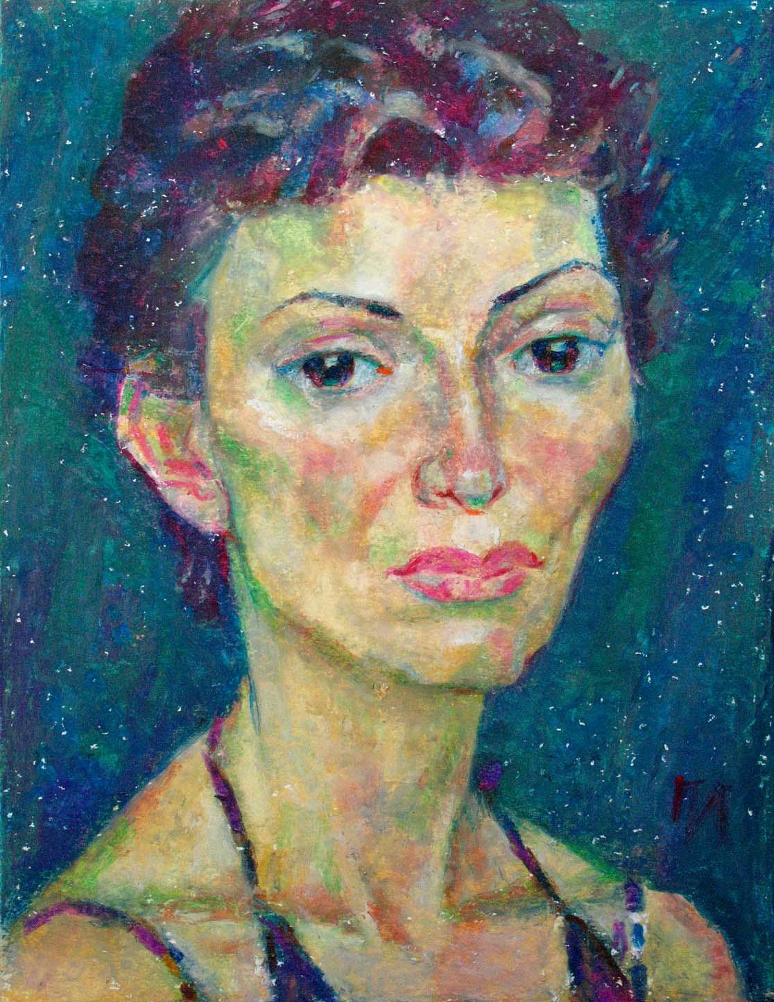 JULIA , paper, oil pastel, 35  27 cm, 2011



