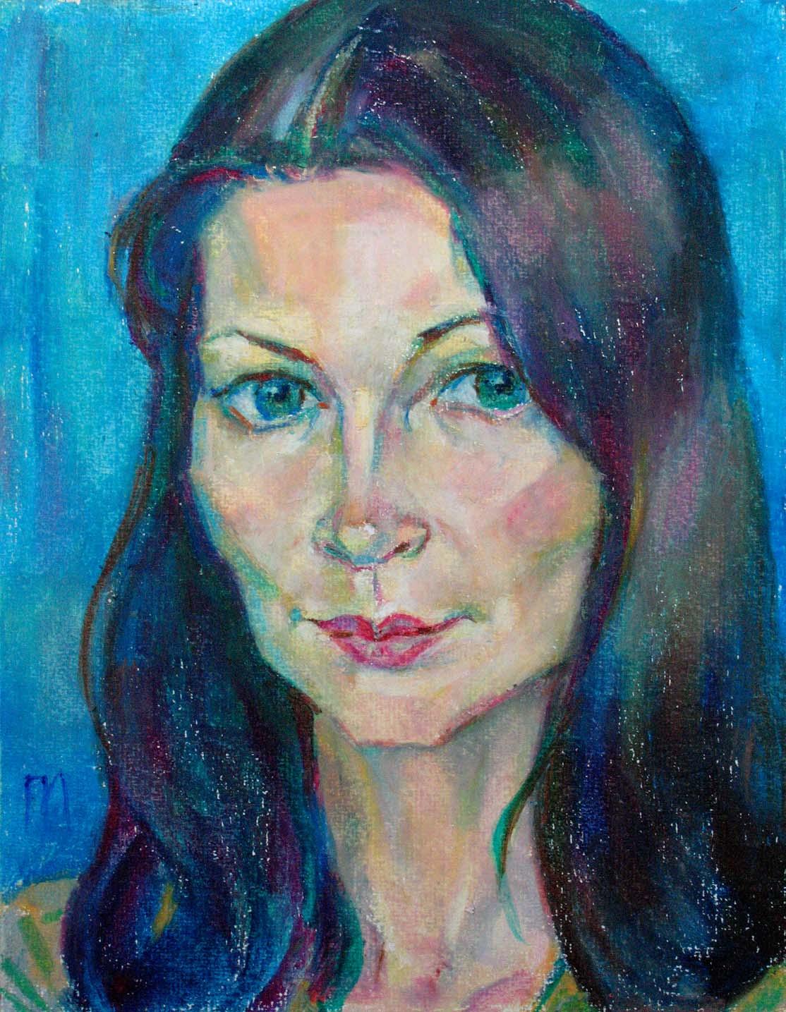 OKSANA , paper, oil pastel, 35  27 cm, 2011



