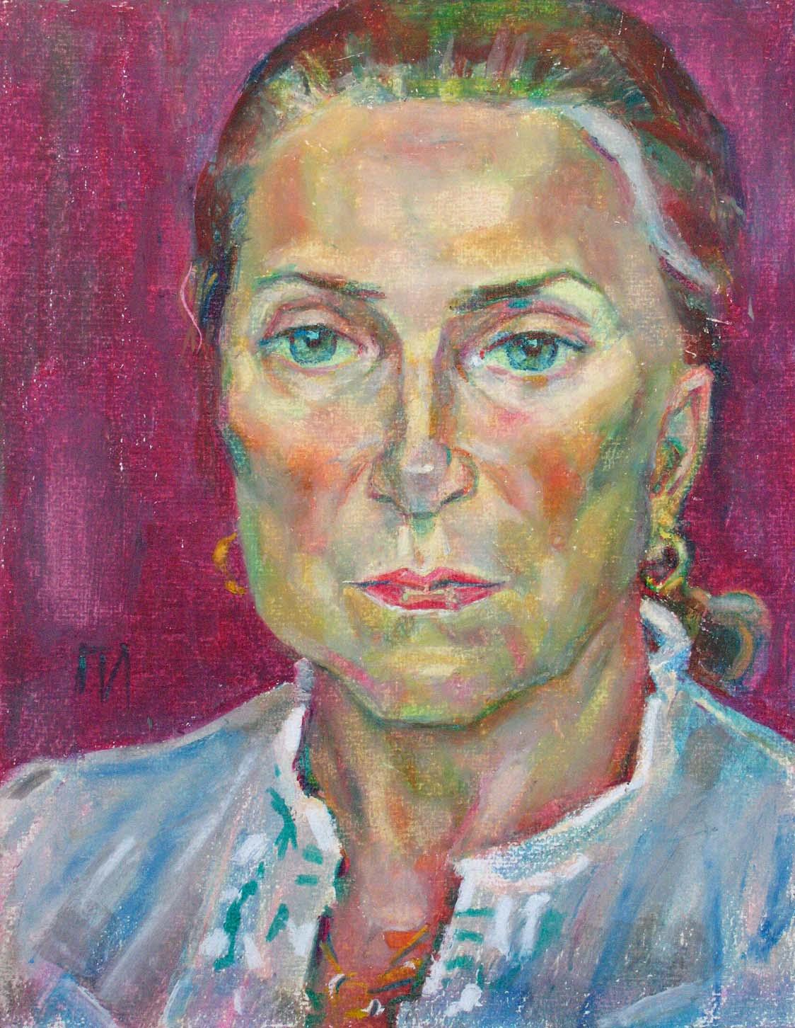 OLGA , paper, oil pastel, 35  27 cm, 2011



