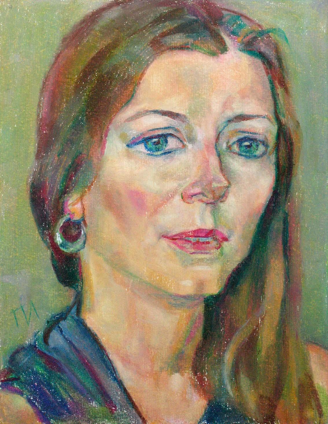 ALENA , paper, oil pastel, 35  27 cm, 2011



