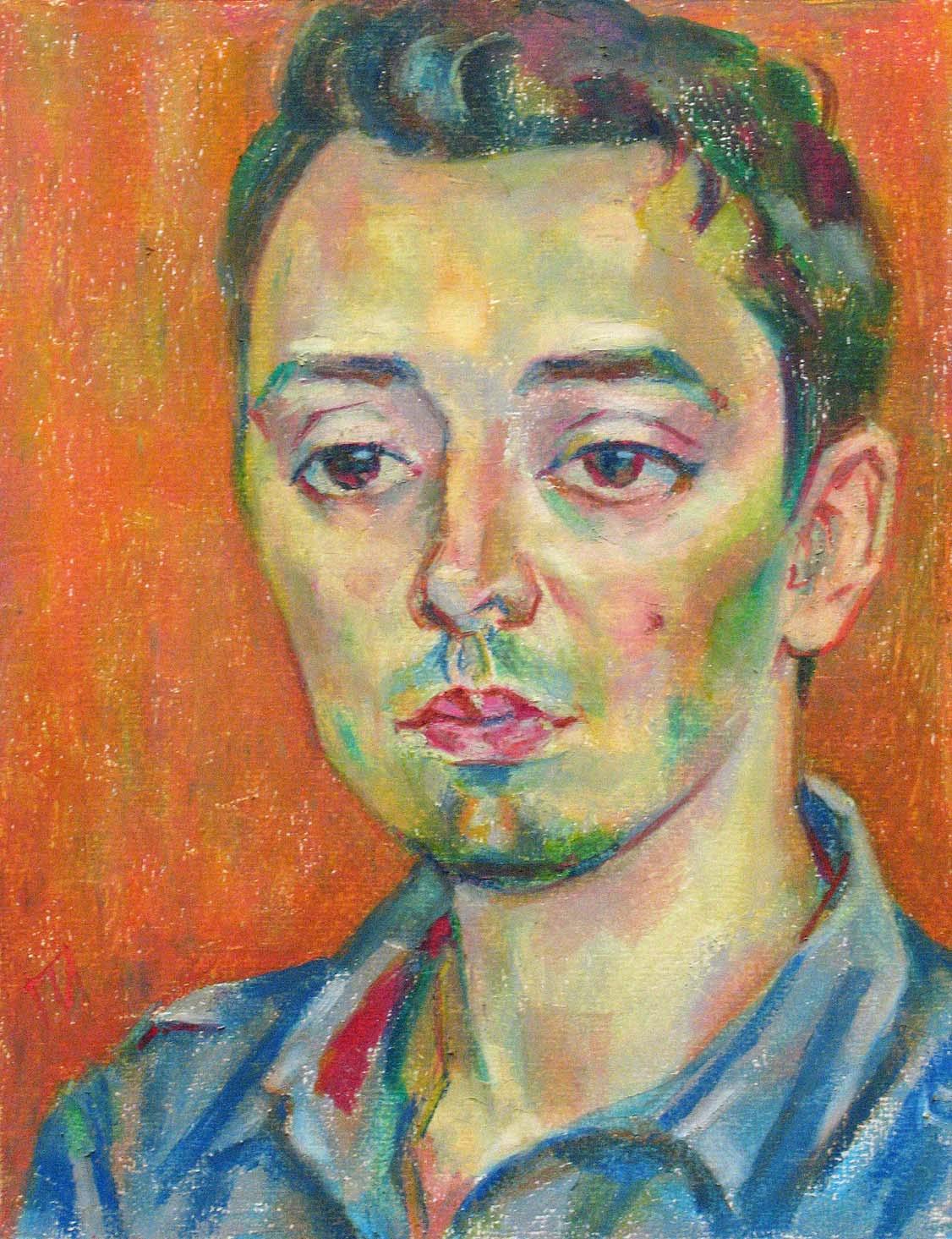ALEXEY , paper, oil pastel, 35  27 cm, 2011



